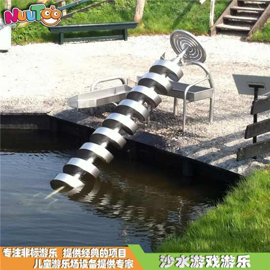 不銹鋼螺旋取水器 沙水盤沙池戲水非標(biāo)游樂(lè)設(shè)施